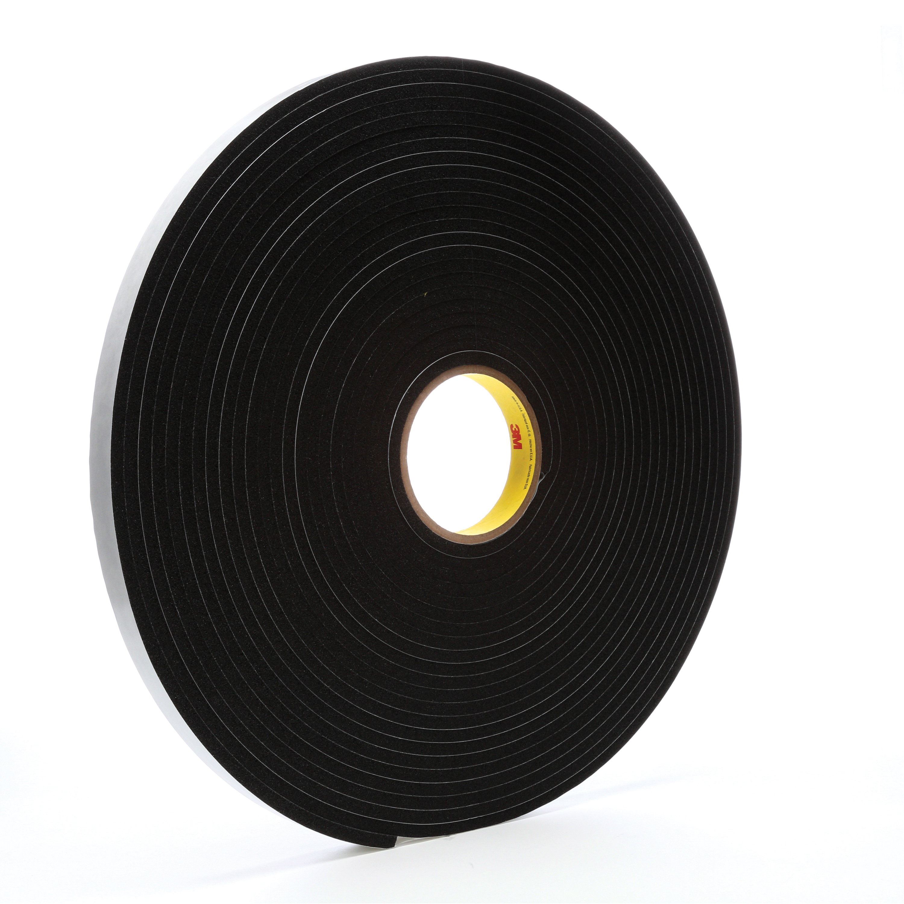 3M™ 7000047498 Single Coated Tape, 18 yd L x 3/4 in W, 250 mil THK, Acrylic Adhesive, Vinyl Foam Backing, Black