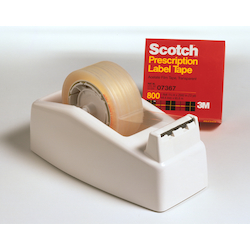 3M™ 7000125153 Prescription Label Tape, 72 yd L x 1 in W, 2.5 mil THK, Acrylic Adhesive, Acetate Backing, Clear