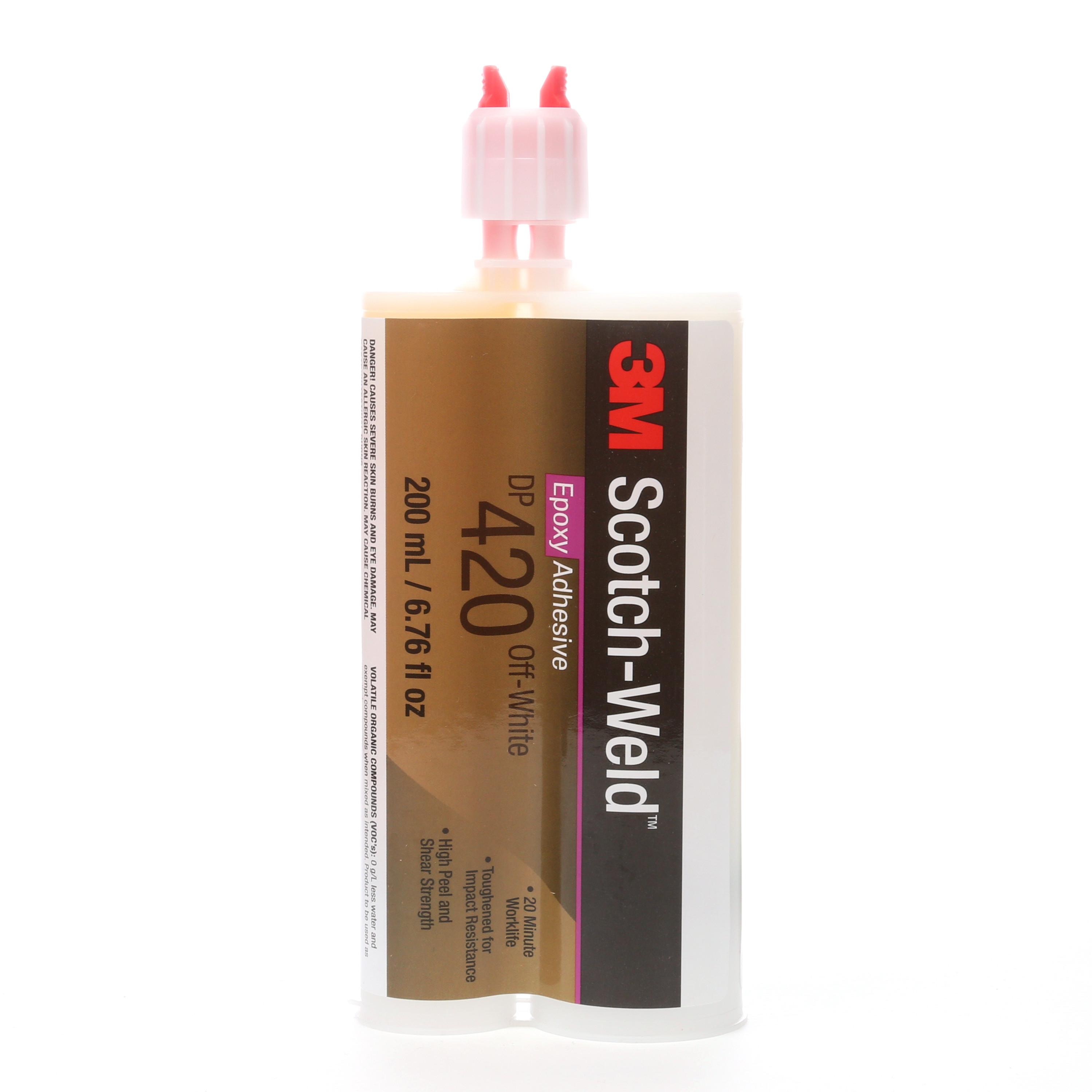 Scotch-Weld™ 7100077136 2-Part Epoxy Adhesive, 50 mL Container Duo-Pak Container, Black, 24 hr at 72 deg F Curing