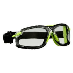 Solus™ 7100234544 1000 Glass, Anti-Scratch/Anti-Fog, Clear Lens, Frameless Frame, Green/Black, Polycarbonate Frame, ANSI-ISEA Z87.1-2020/CSA Z94.3-2020