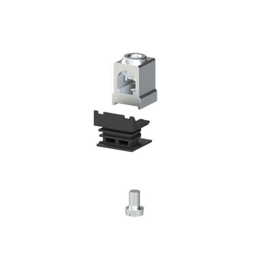 ABB KXT2CUAL1-3PC Terminal Lug Kit, 14 to 1/0 AWG, (1) 2.5 to 50 sq-mm Hole Spacing, For Use With SACE® Tmax XT2 Molded Case Circuit Breaker and 110 A Aluminum/Copper Cable