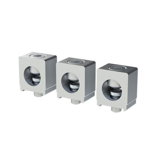 ABB KXT5CUAL500K-3PC Terminals, 1 x 4/0 AWG to 500 kcmil, Front Mounting, For Use With XT5