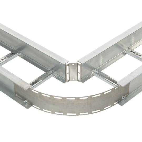 Cable Tray ABW406HBP Flexible Horizontal Coupler, 6 in W Tray, 4 in H, Aluminum