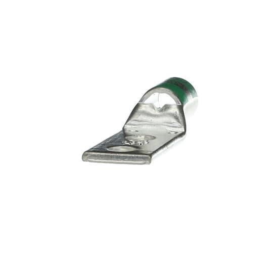 Color-Keyed® 54208 2-Hole Compression Connector Lug, 1 AWG Copper Conductor, Die Code: 37, 1/4 in Stud, Copper