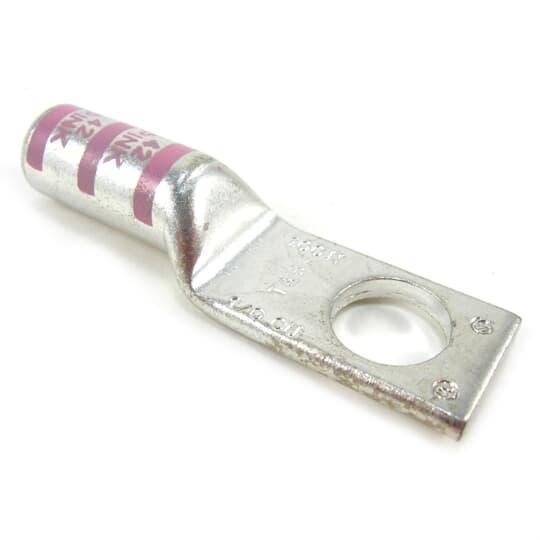Color-Keyed® 54950BE 1-Hole Compression Connector Lug, 1/0 AWG Copper/Stranded Conductor, Die Code: 42, 1/2 in Stud, Copper