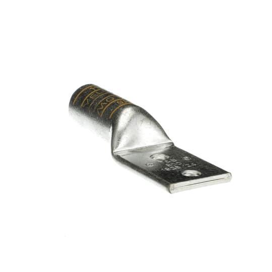 Color-Keyed® 58826BE 2-Hole Compression Connector Lug, 900 kcmil Copper Conductor, Die Code: 115, 1/2 in Stud, Copper