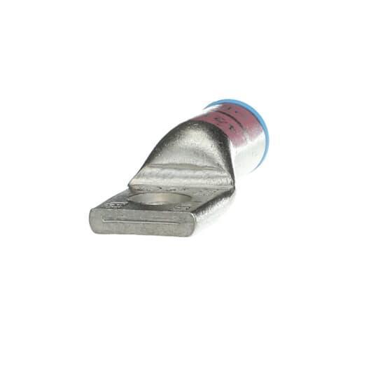 Color-Keyed® 60118-TB 1-Hole Compression Connector Lug, 2 AWG Aluminum/Copper Conductor, Die Code: 42H, 3/8 in Stud, Aluminum