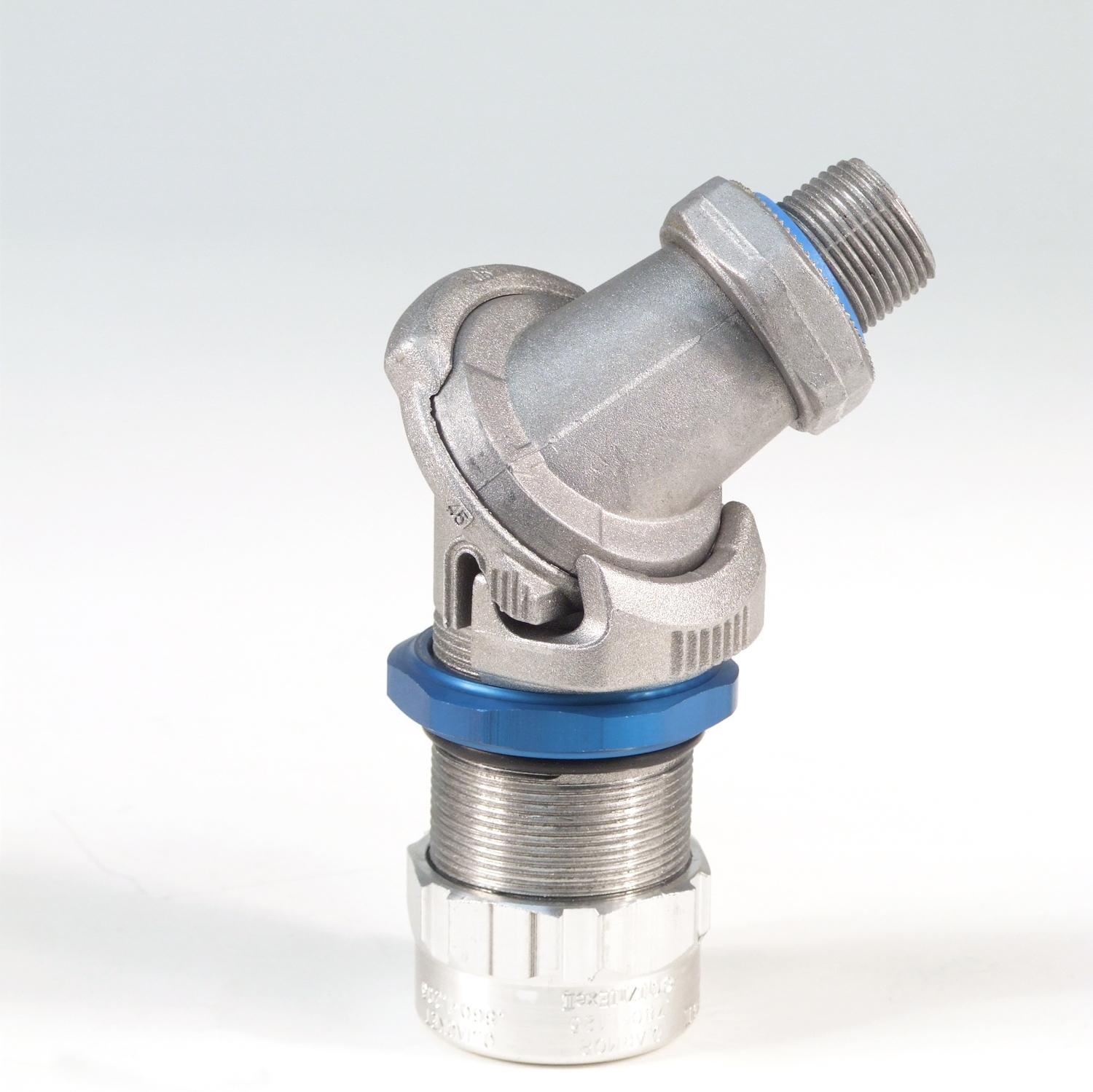 T&B® Fittings Star Teck Extreme Director® STED050 Teck Cable Connector, 1/2 in Trade, 0.6 to 0.885 in Cable Openings, Aluminum