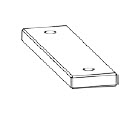 ABB 2TLA042023R1300 Anchor Plate, For Use With Magne 3X M12-5/Magne 4X DYN M12-5/Magne 4 DYN-Info/Magne 4 DYN-2 Info/Magne 4 OSSD-Info Magnetic Door Locks, Cellular Rubber