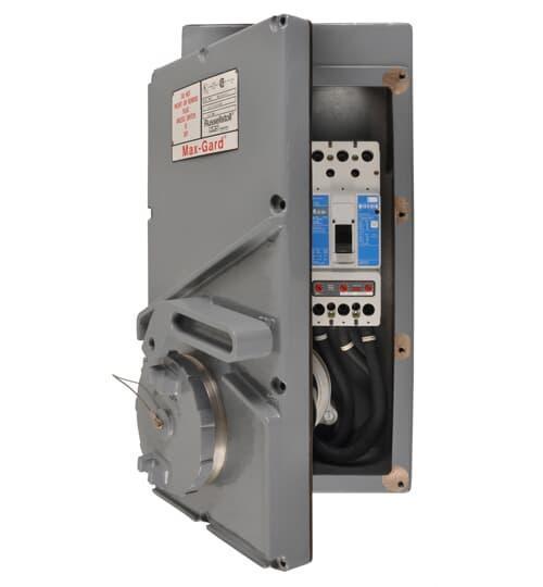 Russellstoll® Max-Gard® DSRS3414NA000 3-Phase Standard Interlocked Receptacle With Non-Automatic Switch, Screw Cap, 600 VAC, 30 A, 3 Poles, 4 Wires