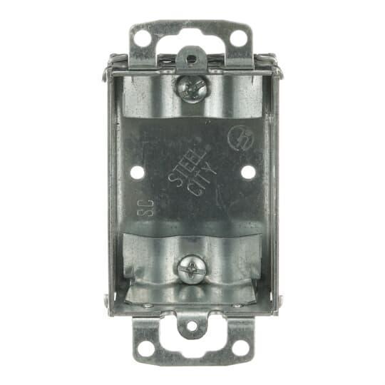 Steel City® SWB-25 Non-Gangable Switch Box, Steel, 7.5 cu-in Capacity, 1 Outlets, 4 Knockouts