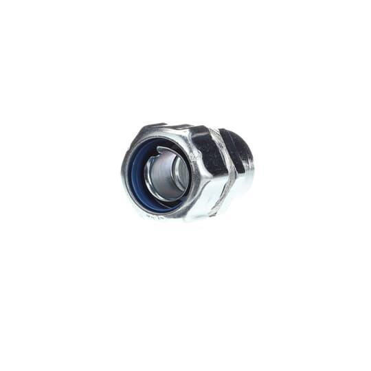 T&B® Industrial Fitting 5272 Straight Liquid Tight Female Hub Adapter, 1/2 in Trade, Steel, Chromate Coated/Electro-Plated Zinc