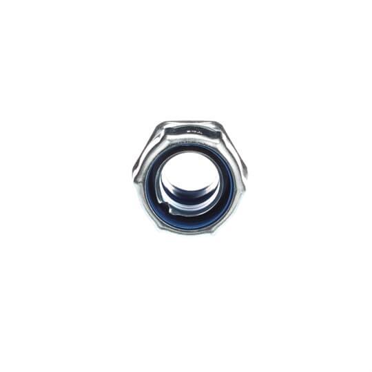 T&B® Industrial Fitting Safe Edge® 5334-TB Insulated Straight Liquid Tight Conduit Connector, 1 in Trade, Steel, Chromate Coated/Electro-Plated Zinc