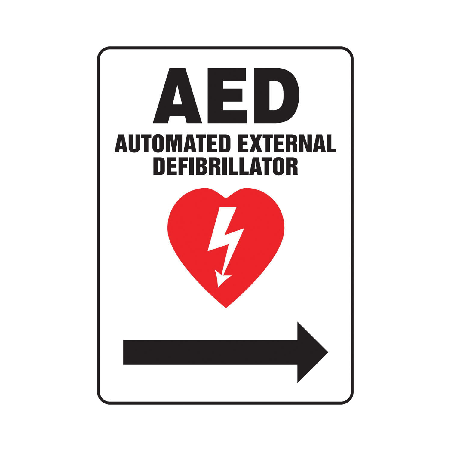 Accuform® MFSD419VS First Aid Sign, 14 in H x 10 in W, Adhesive Vinyl