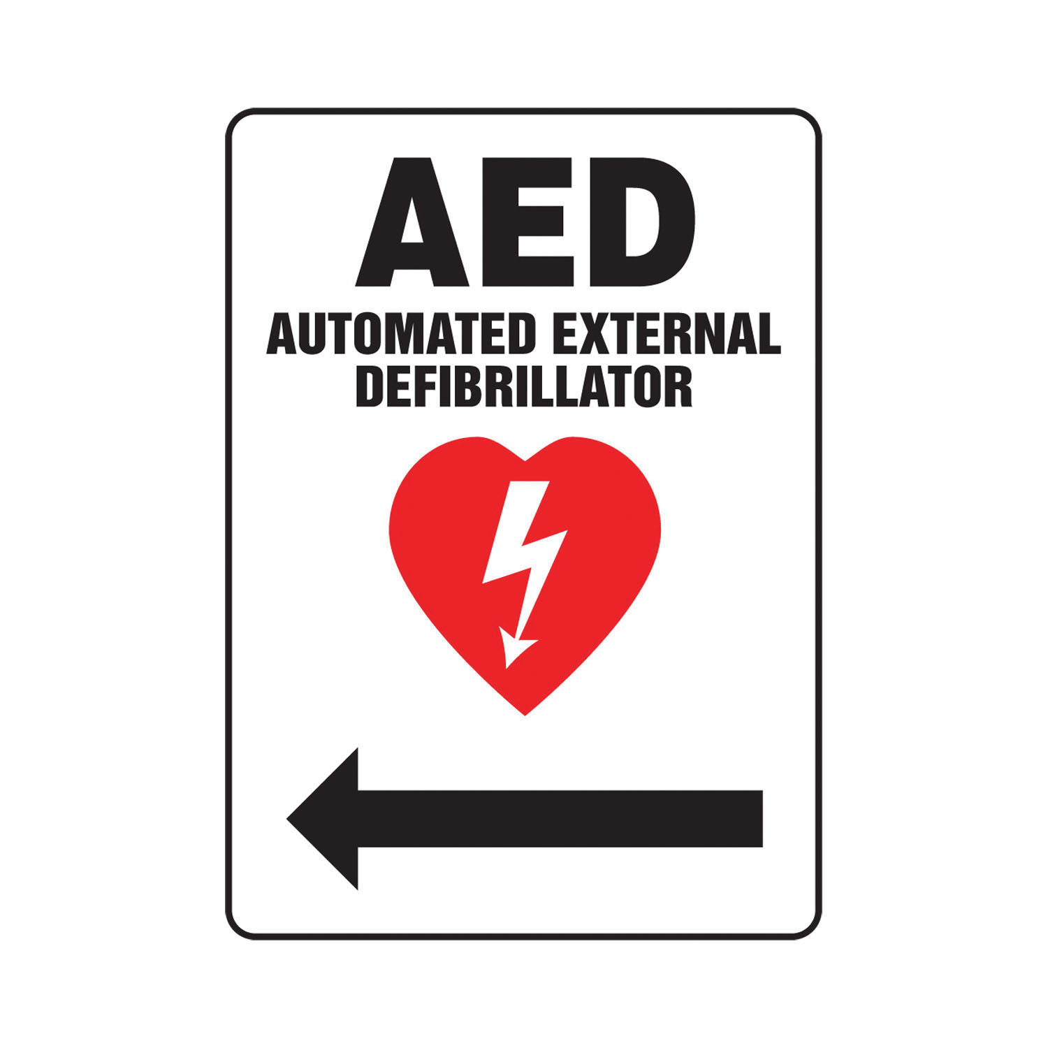 Accuform® MFSD420VS First Aid Sign, 14 in H x 10 in W, Adhesive Vinyl