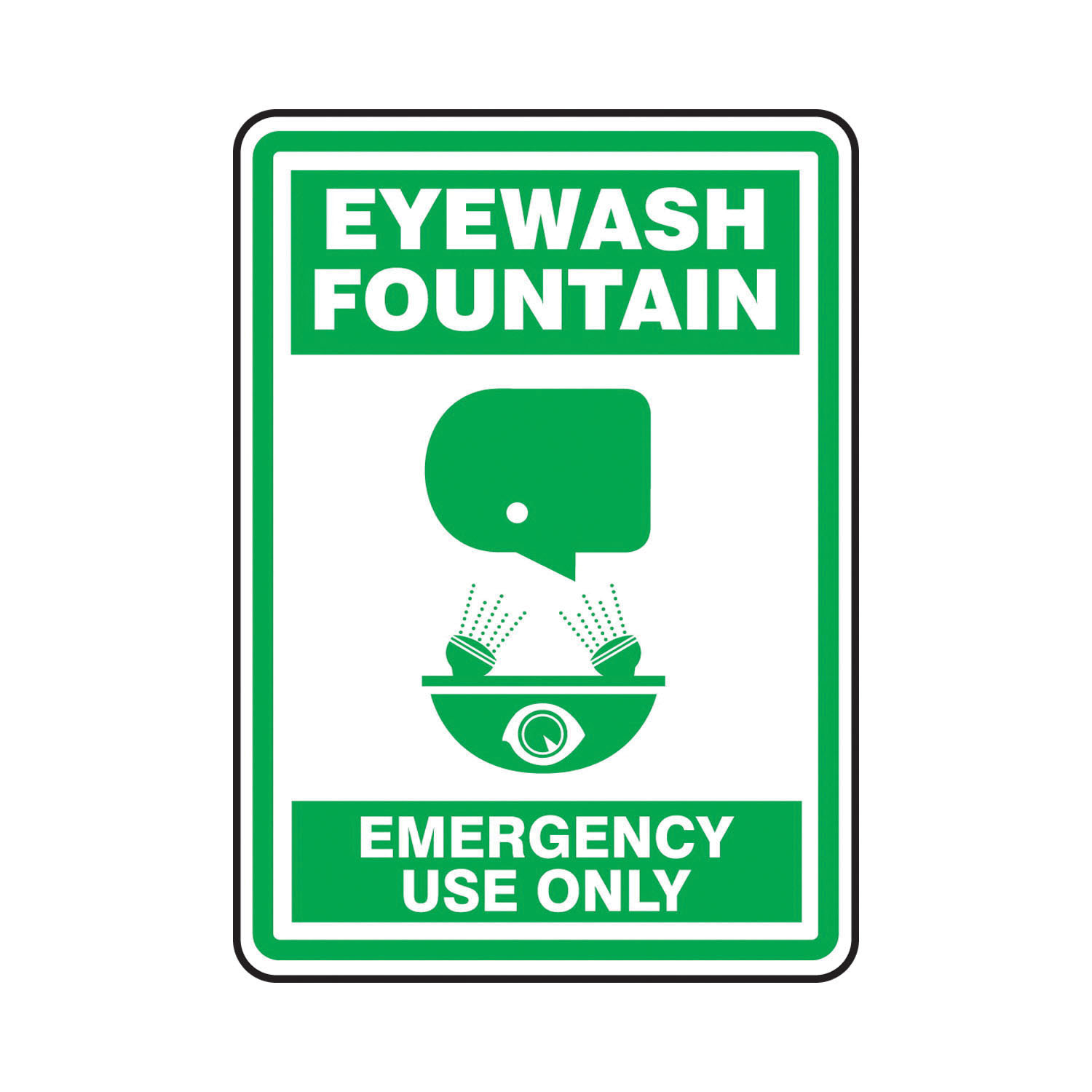 Accuform® MFSD523VS First Aid Sign, 14 in H x 10 in W, Adhesive Vinyl
