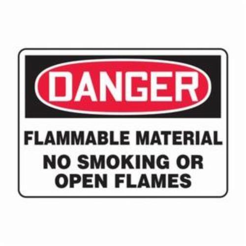 Accuform® MSMK243VA Rectangle Safety Sign, DANGER, Text, Aluminum, Through Hole Mount, 10 in H x 14 in W, English
