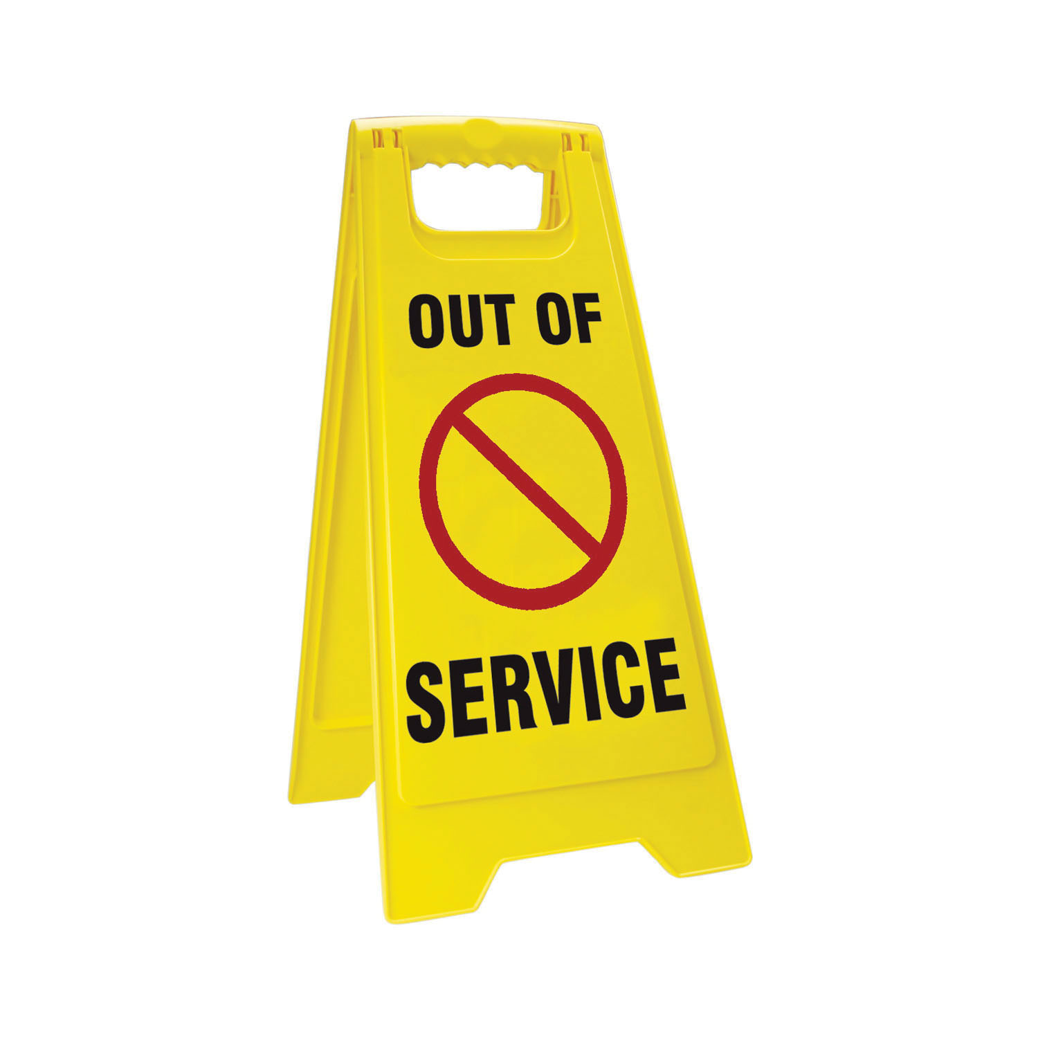 Accuform® PFW434 Fold-Ups® Floor Sign, Text, Plastic, 25 in H x 12 in W, English