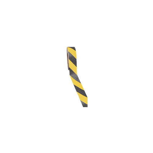 Accuform® Skid-Gard™ PTA212BKYL Floor Tape, 60 ft L x 2 in W, Black/Yellow, PVC, Acrylic Adhesive Mount