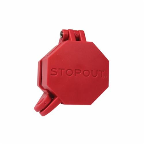 STOPOUT® KDD477 Universal Glad Hand Lockout, For Use With Standard Valve, Plastic, Red