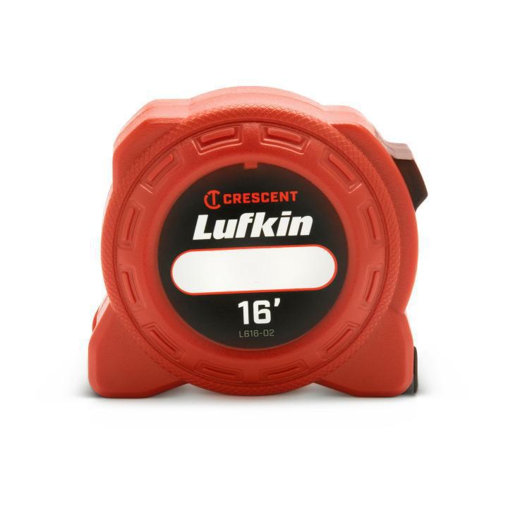 Crescent® L616-02 L600 High visibility Power Tape, 16 ft L 3/4 in W Blade, Steel Blade, 1/16 in Graduation
