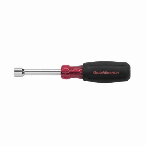 GEARWRENCH® 82759 Nutdriver, 8 mm, Hollow Shank, Black/Red Cushion Grip Handle