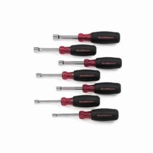 GEARWRENCH® 82765 Full Hollow Shaft Nutdriver Set, 3/16 to 1/2 in, 7 Pieces, 7.33 in OAL, Ergonomic/Cushion Grip Handle