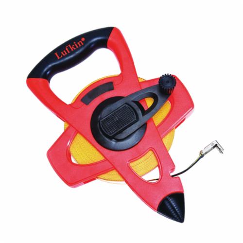 Crescent® FE050D Tape Measure, 50 ft L x 1/2 in W Blade, Fiberglass Blade, 1/10ths, 1/100ths Graduation