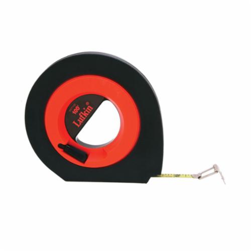 Crescent® HYT100 Speedwinder® Tape Measure, 100 ft L x 3/8 in W Blade, Steel Blade, 1/8ths Graduation