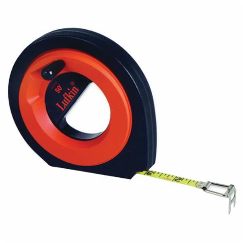 Crescent® HYT50 Speedwinder® Tape Measure, 50 ft L x 3/8 in W Blade, Steel Blade, 1/8ths Graduation