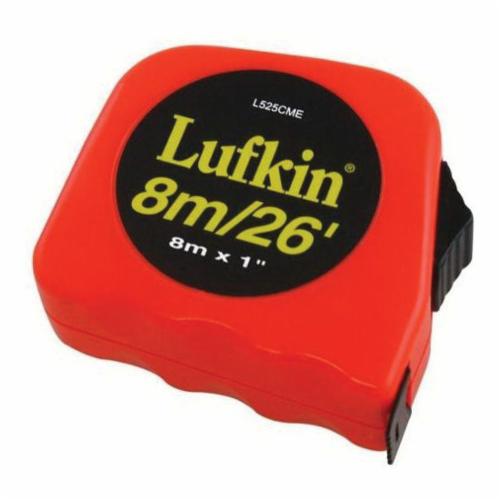 Crescent® L525CME High Visibility Tape Measure, 25 ft L x 1 in W Blade, Steel Blade