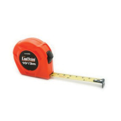 Crescent® L610CMEN L600 Tape Measure, 10 ft L x 1/2 in W Blade, Steel Blade, 1/16 in Graduation