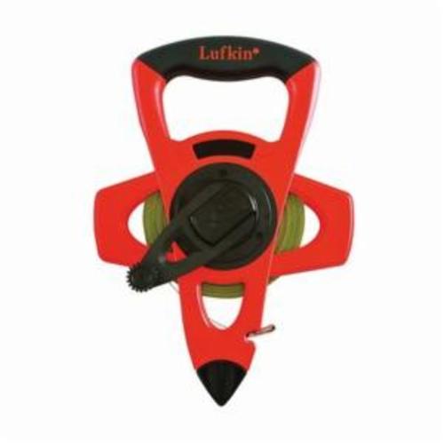 Crescent® PS1808DN Pro Series Tape Measure, 200 ft L x 1/2 in W Blade, Steel Blade, Graduated Feet to 1/10ths and 1/100ths, Numbered with Feet in Red and 1/10ths of Feet in Black Graduation