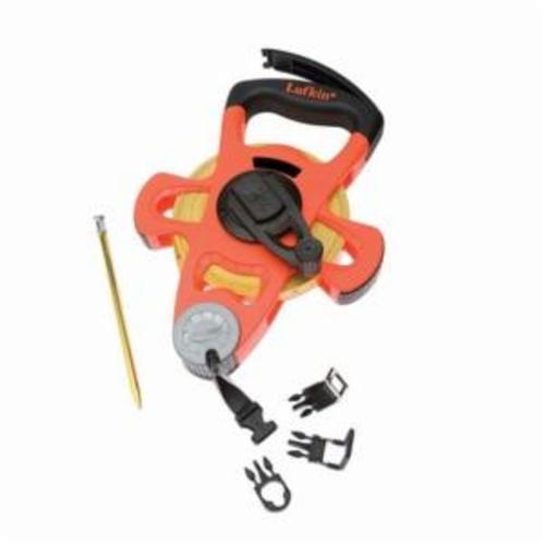 Crescent® PSFE300 Pro Series Tape Measure, 300 ft L x 3/4 in W Blade, Fiberglass Blade, Top Side Feet and Inches, Graduated to 8ths, Bottom Decimal Feet Graduation