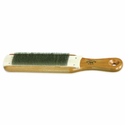 Crescent® 21467 File Card and Brush, 10 in OAL, Wood Handle