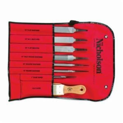 Crescent® 22025NN American Pattern Hand File Set, 8 Pieces