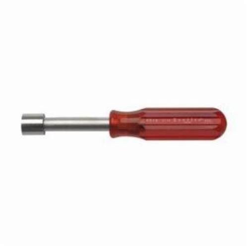 Weller® HS18 Regular Length Nut Driver, 9/16 in, Hollow Shank, Orange Molded Firm Grip Handle, Polished Chrome