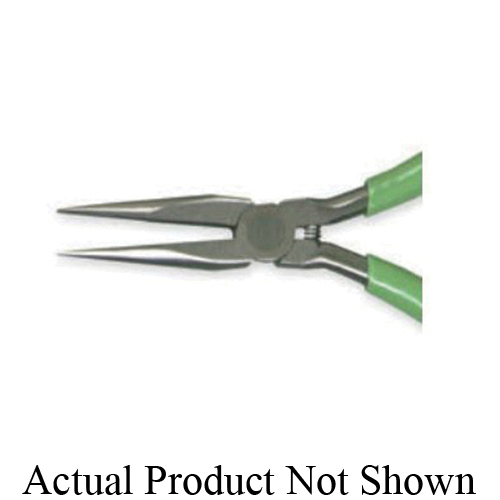 Weller® LN542N Thin Long Nose Plier, Serrated/Straight Forged Alloy Steel Jaw, 1-3/16 in L x 7/16 in W Jaw, 5 in OAL, 1/32 in W Tip