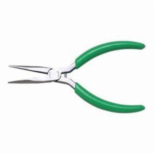 Weller® LN55V Fine Point Thin Long Nose Plier, 1-11/16 in L x 17/32 in W, Serrated Forged Alloy Steel Jaw, 5/64 x 1/16 in W Tip, 5-1/2 in OAL