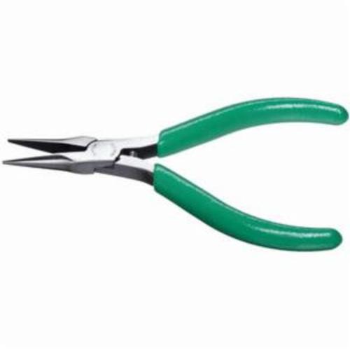 Weller® NN55V Slim Line Needle Nose Plier, 1-11/16 in L x 15/32 in W, Serrated Steel Jaw, 5-1/2 in OAL, 5/64 x 1/16 in W Tip