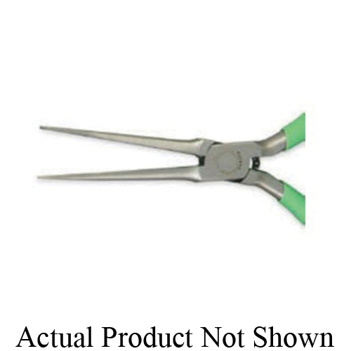 Weller® NN7776GN Extra Long Needle Nose Plier, 2-5/16 in L x 15/32 in W, Smooth/Straight Steel Jaw, 6 in OAL, 1/16 in W Tip