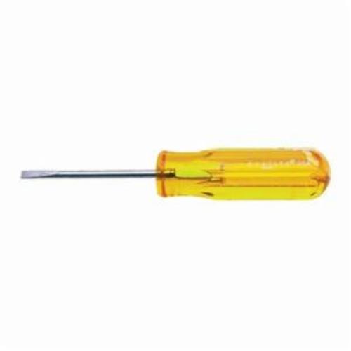 Weller® R188V Regular Screwdriver, 1/8 in Slotted, Vanadium Steel Shank, 10-5/8 in OAL, Plastic Handle, Polished Chrome, AISI 6150