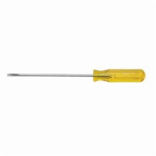 Weller® R3163BK Regular Screwdriver, 3/16 in Slotted, Vanadium Steel Shank, 6-5/8 in OAL, Plastic Handle, Polished Chrome