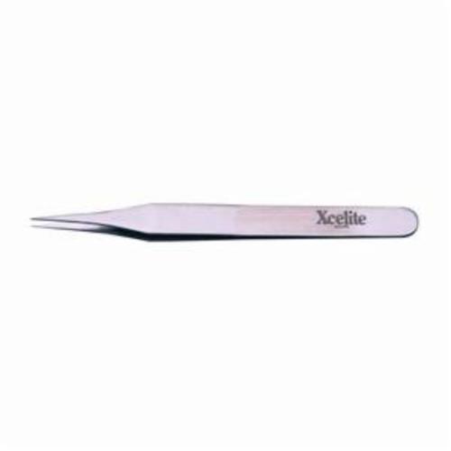 Weller® XSST4V Anti-Acid Anti-Magnetic Premium Tweezer, Fine Tapered Tip, #4, 4-1/4 in L, Stainless Steel