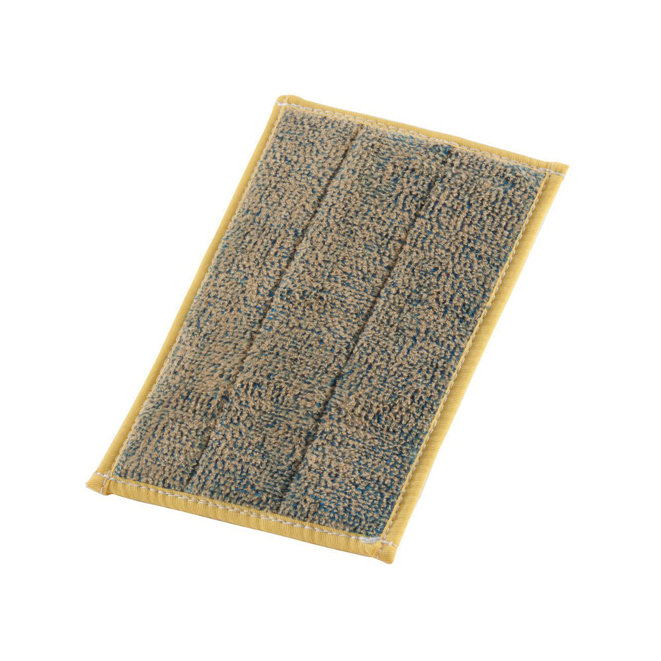 AGF 14504 Flat Microscrub Wall Wash Mop Refill With Hook and Loop Backing, 11 in L x 8 in W, Microfiber/Polypropylene Fiber, Yellow