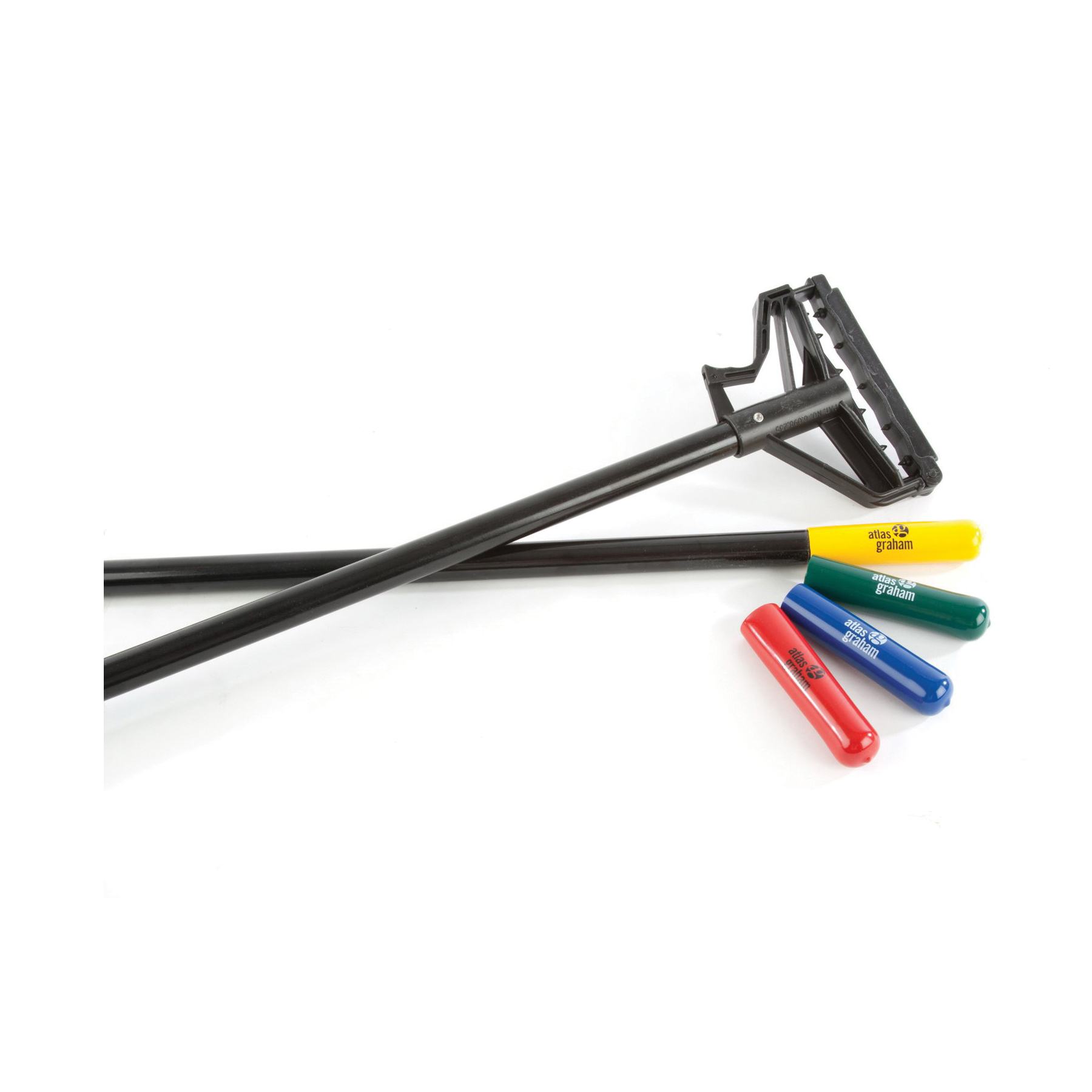 AGF 16574 Wet Mop Handle, 54 in L, Fiberglass/Polymer, Quick-Connect Connection, Blue