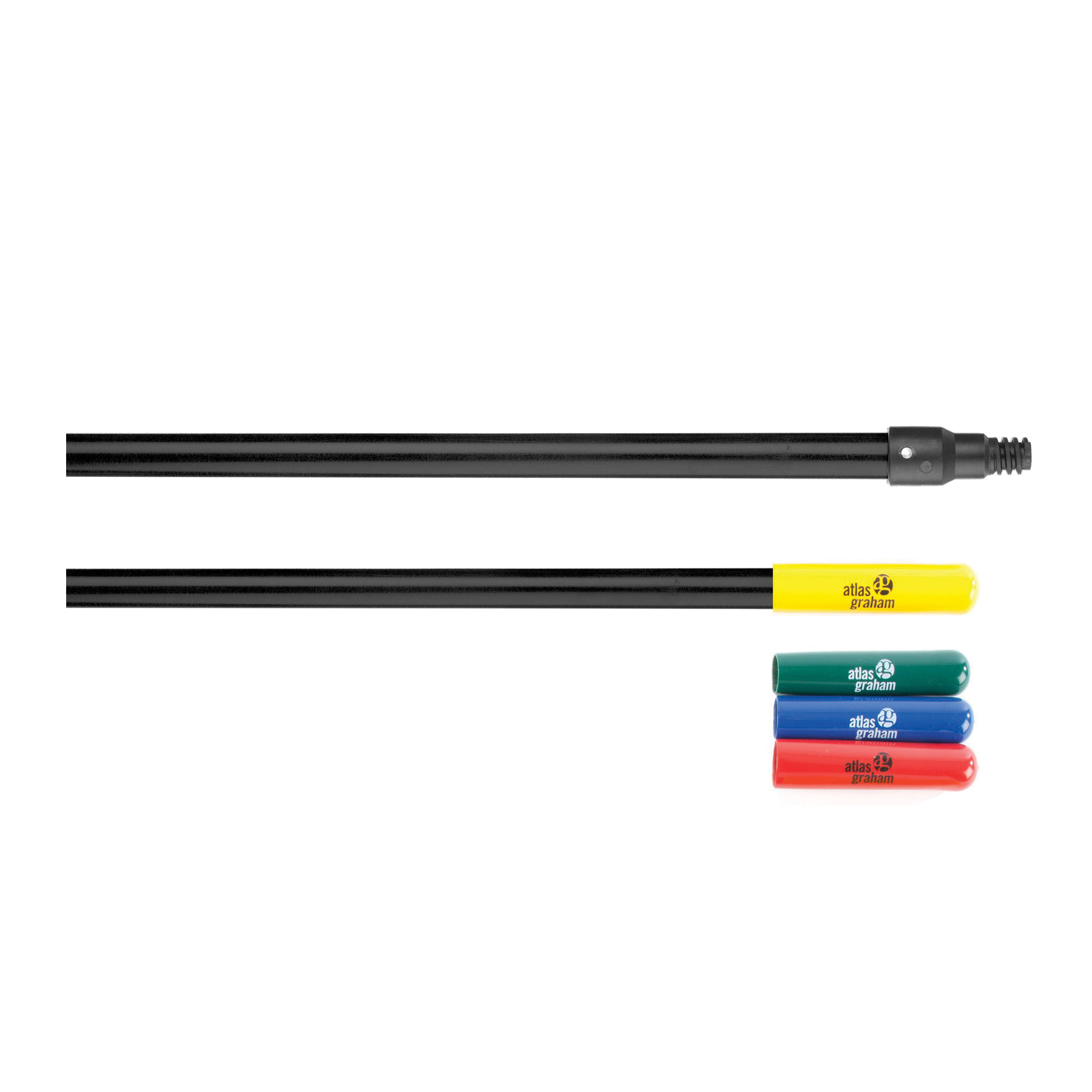 AGF 24410 Fiberglass Handle With Threaded Nylon Tip, 60 in L, Fiberglass/Nylon, Red