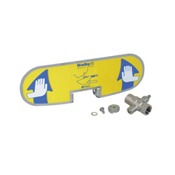 Bradley® S08-391 Handle Kit, For Use With Halo® S19224 Series Wall-Mount Eye Wash or Eye/Face Wash