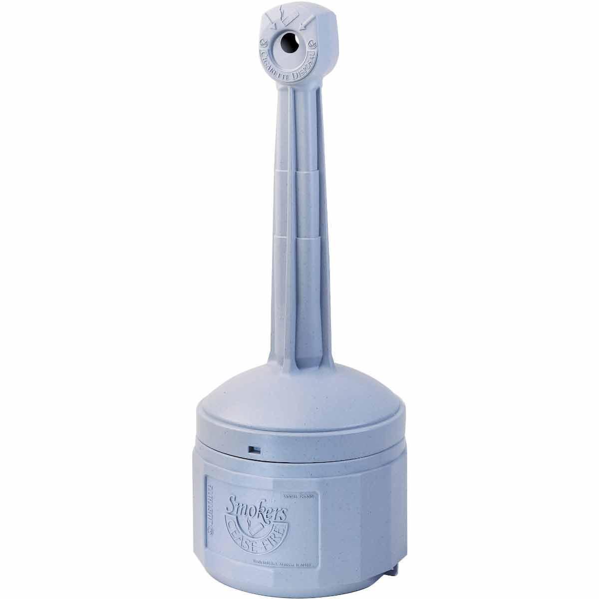 Brady® 103674 Cigarette Receptacle, 16-1/2 in W x 38-1/2 in H, Polyethylene, Pewter Gray