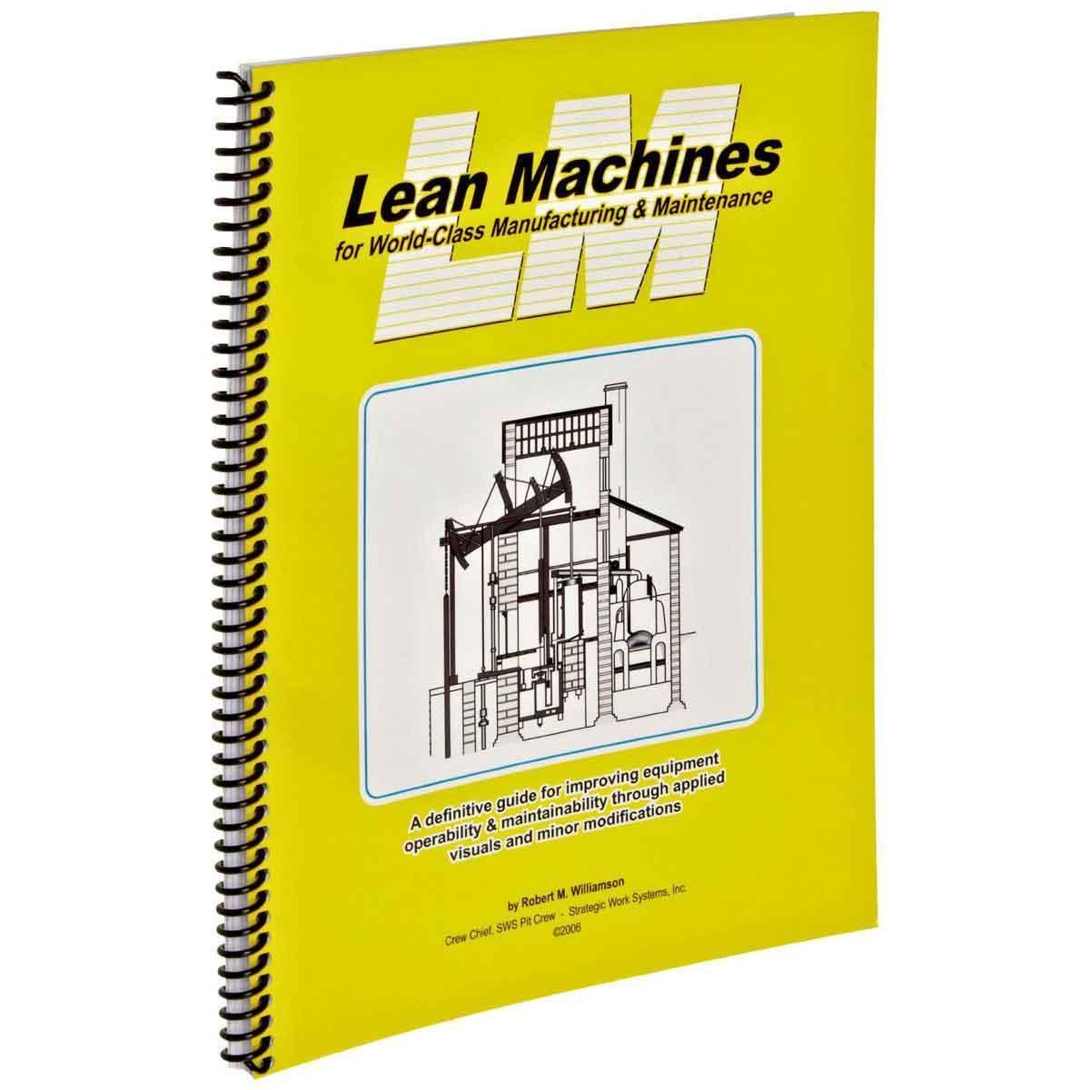 Brady® 113242 Training Book, English, Lean Machines for World-Class Manufacturing & Maintenance, Booklet Book Format